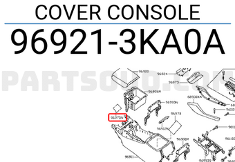 Nissan 969213KA0A COVER CONSOLE
