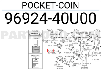 Nissan 9692440U00 POCKET-COIN