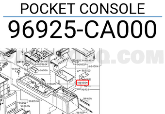 Nissan 96925CA000 POCKET CONSOLE