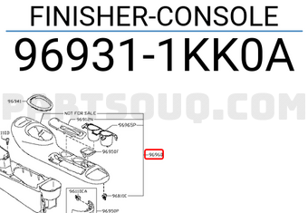 Nissan 969311KK0A FINISHER-CONSOLE