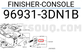 Nissan 969313DN1B FINISHER-CONSOLE