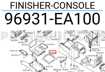 Nissan 96931EA100 FINISHER-CONSOLE