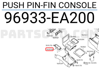 Nissan 96933EA200 PUSH PIN-FIN CONSOLE