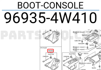 Nissan 969354W410 BOOT-CONSOLE