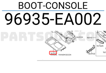 Nissan 96935EA002 BOOT-CONSOLE