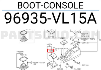 Nissan 96935VL15A BOOT-CONSOLE