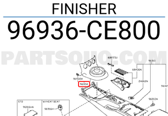 Nissan 96936CE800 FINISHER