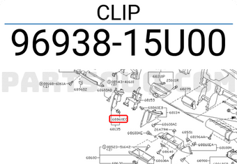 Nissan 9693815U00 CLIP