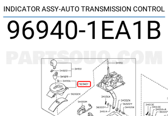 Nissan 969401EA1B INDICATOR ASSY-AUTO TRANSMISSION CONTROL