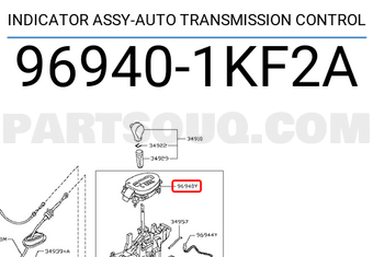 Nissan 969401KF2A INDICATOR ASSY-AUTO TRANSMISSION CONTROL