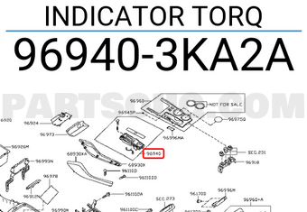 Nissan 969403KA2A INDICATOR TORQ