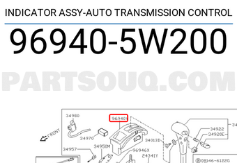 Nissan 969405W200 INDICATOR ASSY-AUTO TRANSMISSION CONTROL