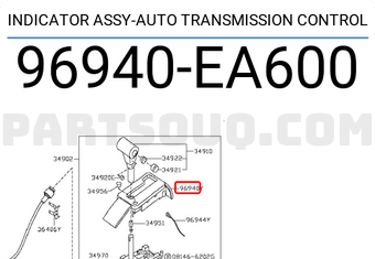 Nissan 96940EA600 INDICATOR ASSY-AUTO TRANSMISSION CONTROL