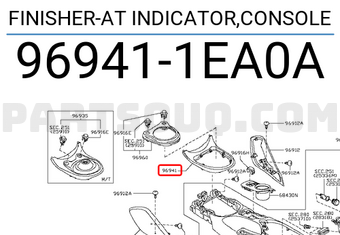 Nissan 969411EA0A FINISHER-AT INDICATOR,CONSOLE