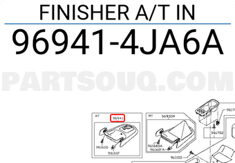 Nissan 969414JA6A FINISHER A/T IN
