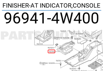 Nissan 969414W400 FINISHER-AT INDICATOR,CONSOLE