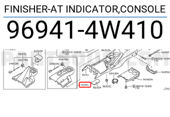 Nissan 969414W410 FINISHER-AT INDICATOR,CONSOLE
