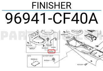 Nissan 96941CF40A FINISHER