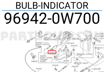 Nissan 969420W700 BULB-INDICATOR