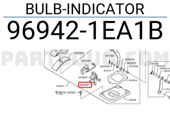 Nissan 969421EA1B BULB-INDICATOR