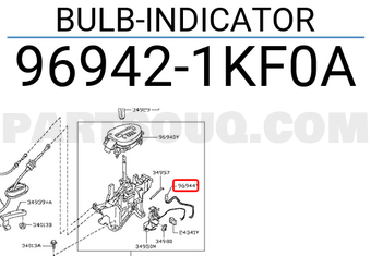 Nissan 969421KF0A BULB-INDICATOR