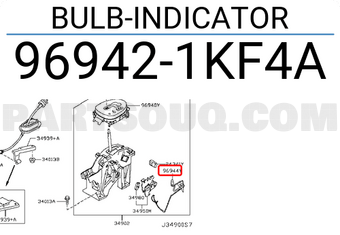 Nissan 969421KF4A BULB-INDICATOR