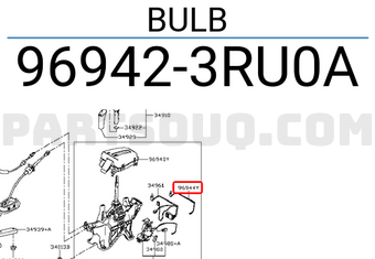 Nissan 969423RU0A BULB