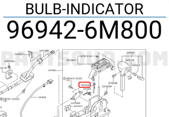 Nissan 969426M800 BULB-INDICATOR