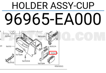 Nissan 96965EA000 HOLDER ASSY-CUP