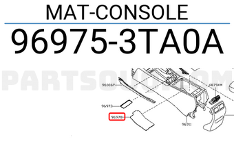 Nissan 969753TA0A MAT-CONSOLE