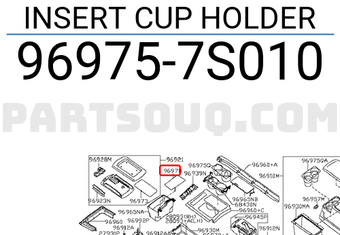 Nissan 969757S010 INSERT CUP HOLDER