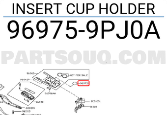 Nissan 969759PJ0A INSERT CUP HOLDER