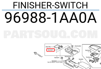Nissan 969881AA0A FINISHER-SWITCH