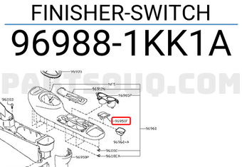 Nissan 969881KK1A FINISHER-SWITCH