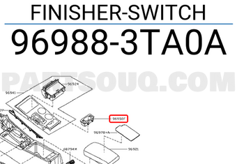 Nissan 969883TA0A FINISHER-SWITCH
