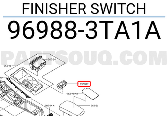 Nissan 969883TA1A FINISHER SWITCH