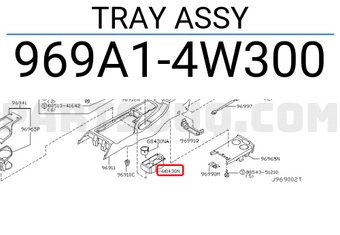 Nissan 969A14W300 TRAY ASSY