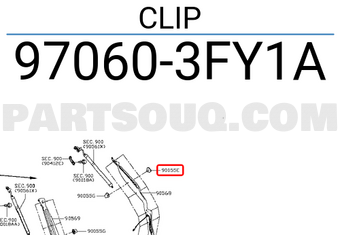 Nissan 970603FY1A CLIP