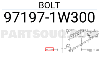 Nissan 971971W300 BOLT