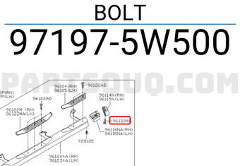 Nissan 971975W500 BOLT