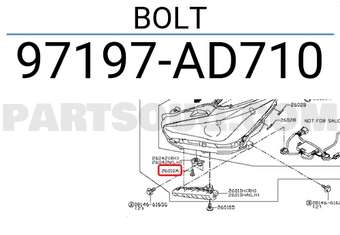 Nissan 97197AD710 BOLT