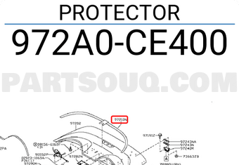 Nissan 972A0CE400 PROTECTOR
