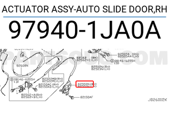 Nissan 979401JA0A ACTUATOR ASSY-AUTO SLIDE DOOR,RH