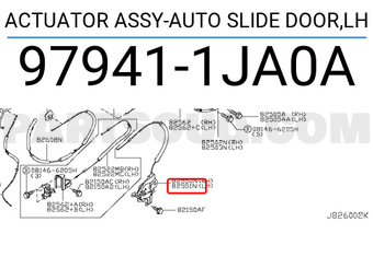 Nissan 979411JA0A ACTUATOR ASSY-AUTO SLIDE DOOR,LH