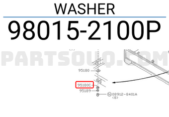 Nissan 980152100P WASHER