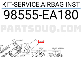 Nissan 98555EA180 KIT-SERVICE,AIRBAG INST