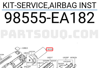 Nissan 98555EA182 KIT-SERVICE,AIRBAG INST