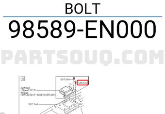 Nissan 98589EN000 BOLT