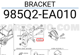 Nissan 985Q2EA010 BRACKET