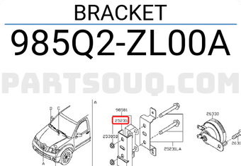 Nissan 985Q2ZL00A BRACKET